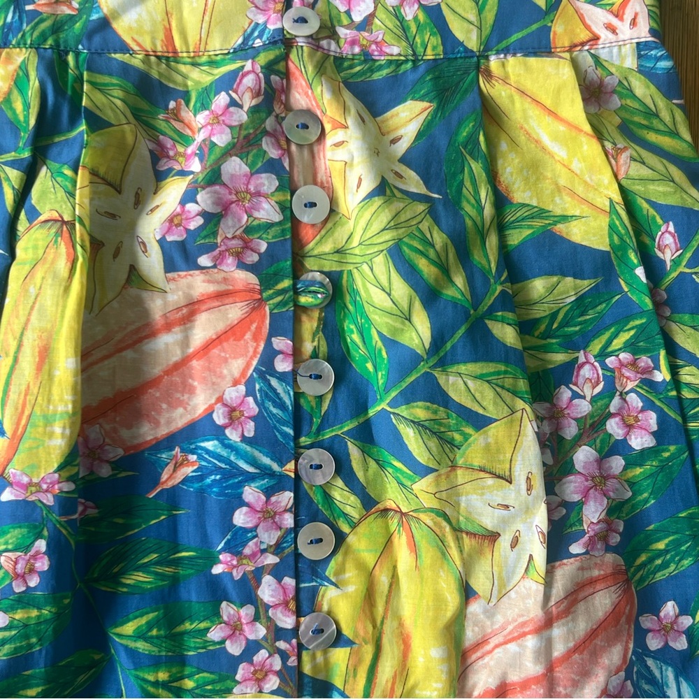 Farm Rio Star Fruits Midi Dress Size XS - Picture 7 of 10